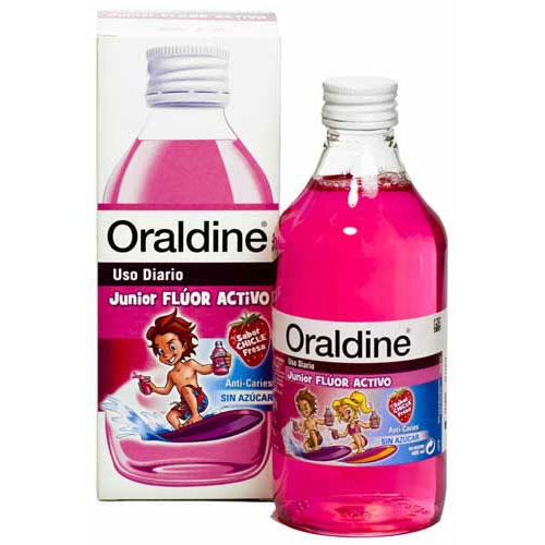 ORALDINE JUNIOR, ENJUAGUE BUCAL. Envase 400 ml.