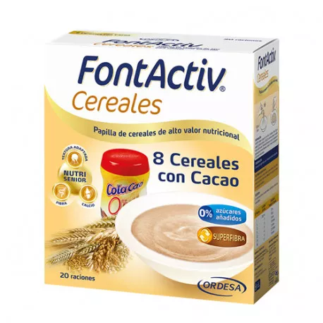 Fontactiv 8 Cereales con Cacao 600 gr