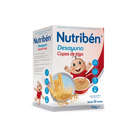 Nutriben Desayuno Copos Trigo 750 gr