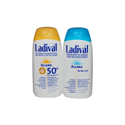 DUPLO LADIVAL PIELES SENSIBLES/ ALERGICAS FPS50+ PACK DUPLO 200 ML+ 200 ML