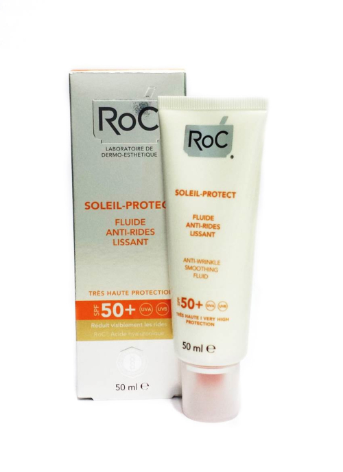 ROC SOLEIL-PROTECT FLUIDO REDUCTOR DE ARRUGAS SPF 50+