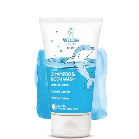 WELEDA 2 EN 1 CHAMPÚ Y GEL DE DUCHA VAINILLA DULCE