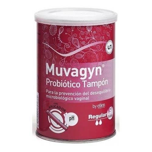 MUVAGYN PROBIOTICO TAMPON  VAGINAL MINI C/ APLICADOR 9 TAMPONES