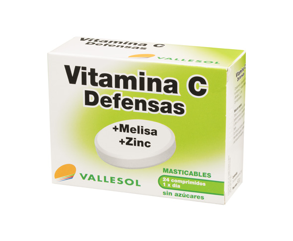 VALLESOL VIT.C+MELISA+ZINC  24 COMPRIMIDOS MASTICABLES