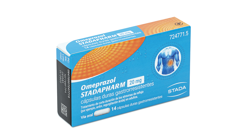 OMEPRAZOL STADAPHARM 20 MG CAPSULAS DURAS GASTRORRESISTENTES 14 cápsulas (Frasco) OMEPRAZOL STADAPHARM 20 MG CAPSULAS DURAS GASTRORRESISTENTES 14 cápsulas (Frasco)