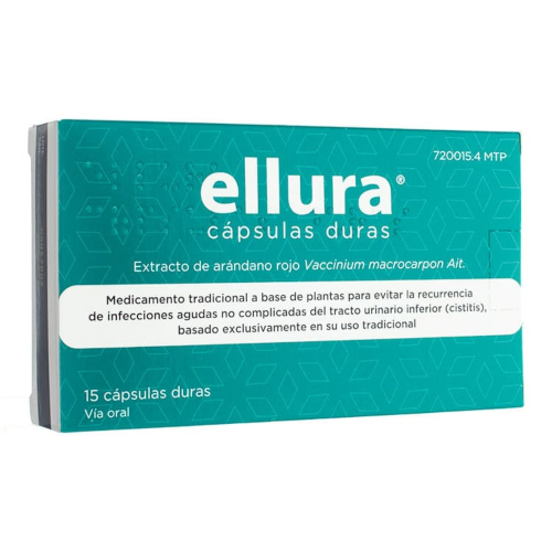 ELLURA CAPSULAS DURAS, 15 cápsulas (Blister)