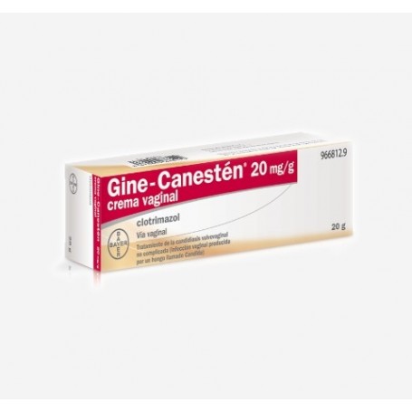 GINE-CANESTEN 20 MG/G CREMA VAGINAL, 1 tubo de 20 g GINE-CANESTEN 20 MG/G CREMA VAGINAL, 1 tubo de 20 g