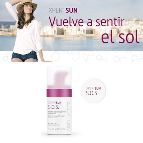 SINGULADERM XPERT SUN S.O.S (15ml). Serum reparador solar de efecto inmediato.