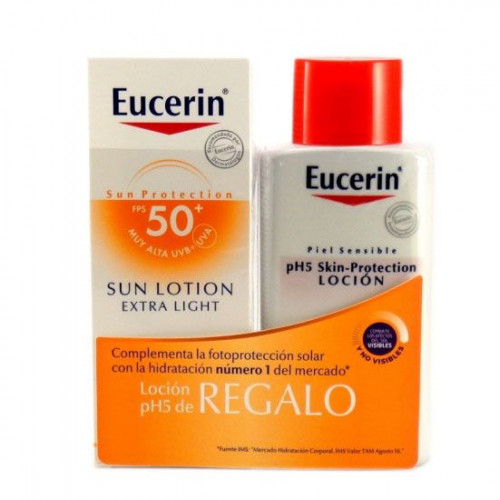 EUCERIN SUN EXTRA LIGHT FPS50 +150 ML PH5 L
