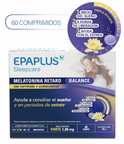 EPAPLUS SLEEPCARE MELATONINA RETARD BALANCE 60 COMPRIMIDOS