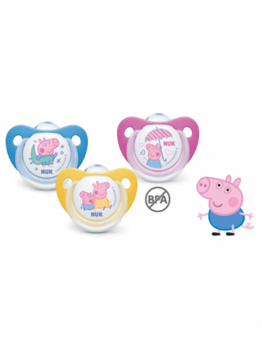 NUK CHUPETE SILICONA PEPPA PIG 6-18 MESES 2 UDS